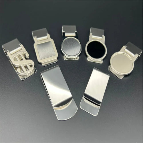 1Pc Stainless Steel Metal Money Clip Creative Banknote Clip Belt Clip Personality Bookmark Clips Wallet Ticket Folder Men Women