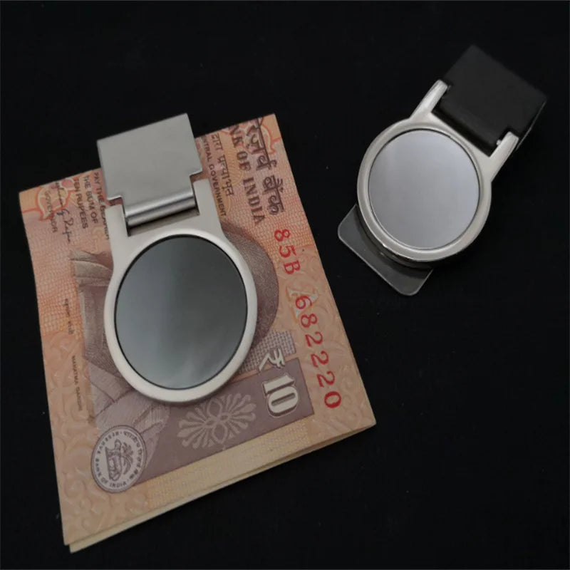 1Pc Stainless Steel Metal Money Clip Creative Banknote Clip Belt Clip Personality Bookmark Clips Wallet Ticket Folder Men Women