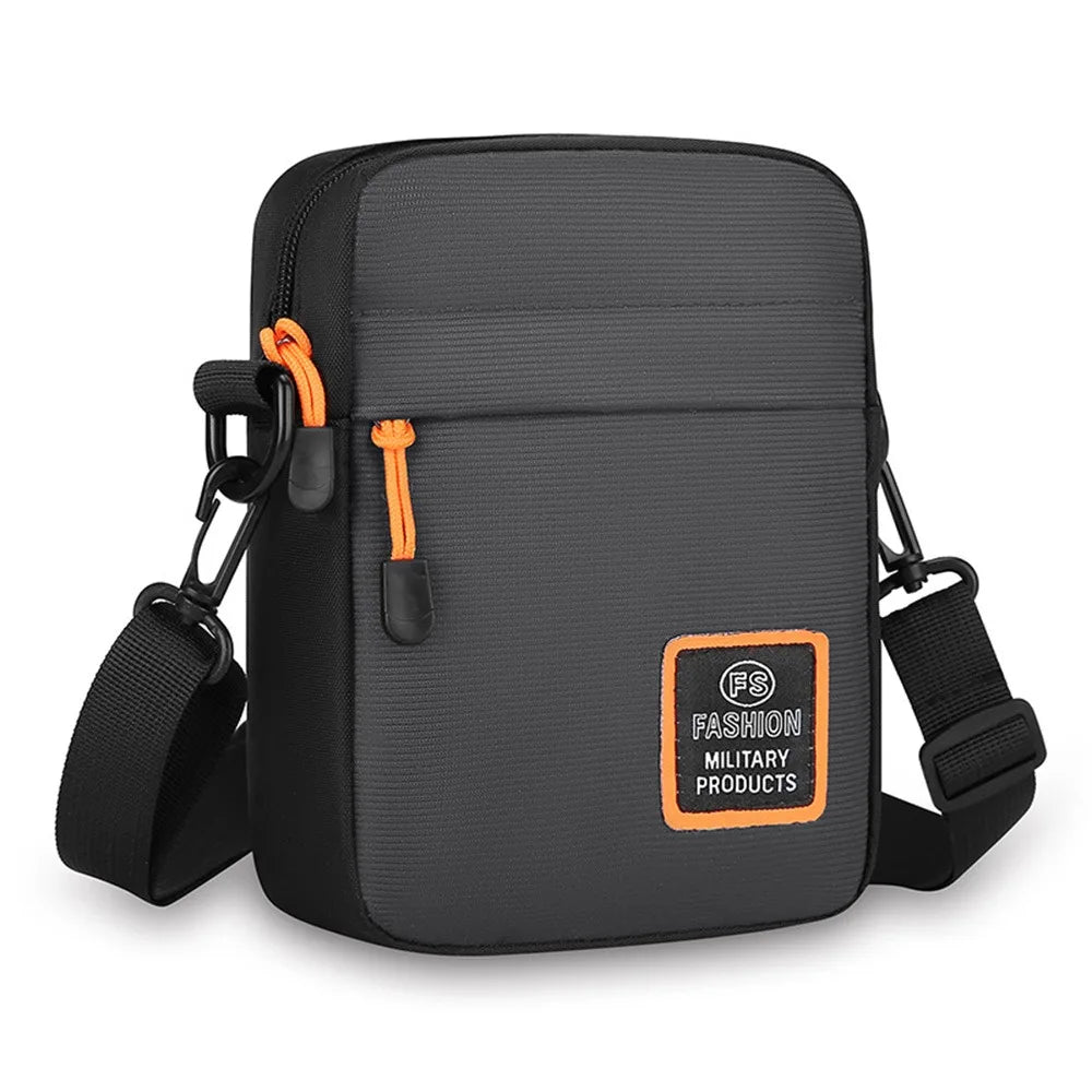 Men's Business Shoulder Bag Casual Man's Messenger Bag Durable Male Handbag Waterproof Oxford Cloth Bag Mini Mobile Phone Bags