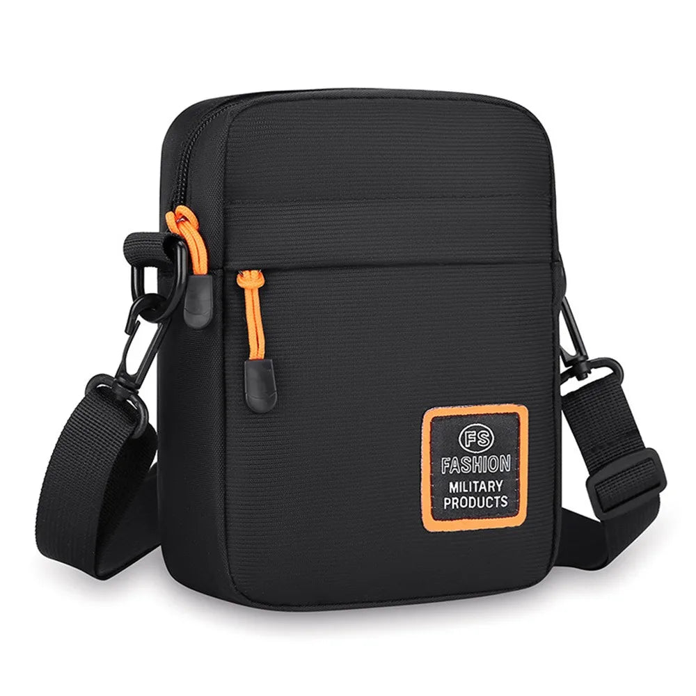 Men's Business Shoulder Bag Casual Man's Messenger Bag Durable Male Handbag Waterproof Oxford Cloth Bag Mini Mobile Phone Bags