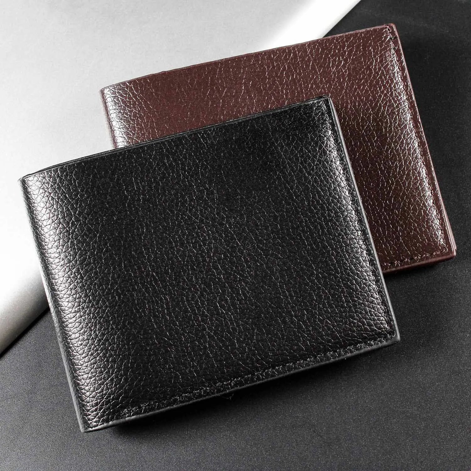 Mens Ultra Thin PU Leather Slim Wallets Luxury Designer with Driving License Holder