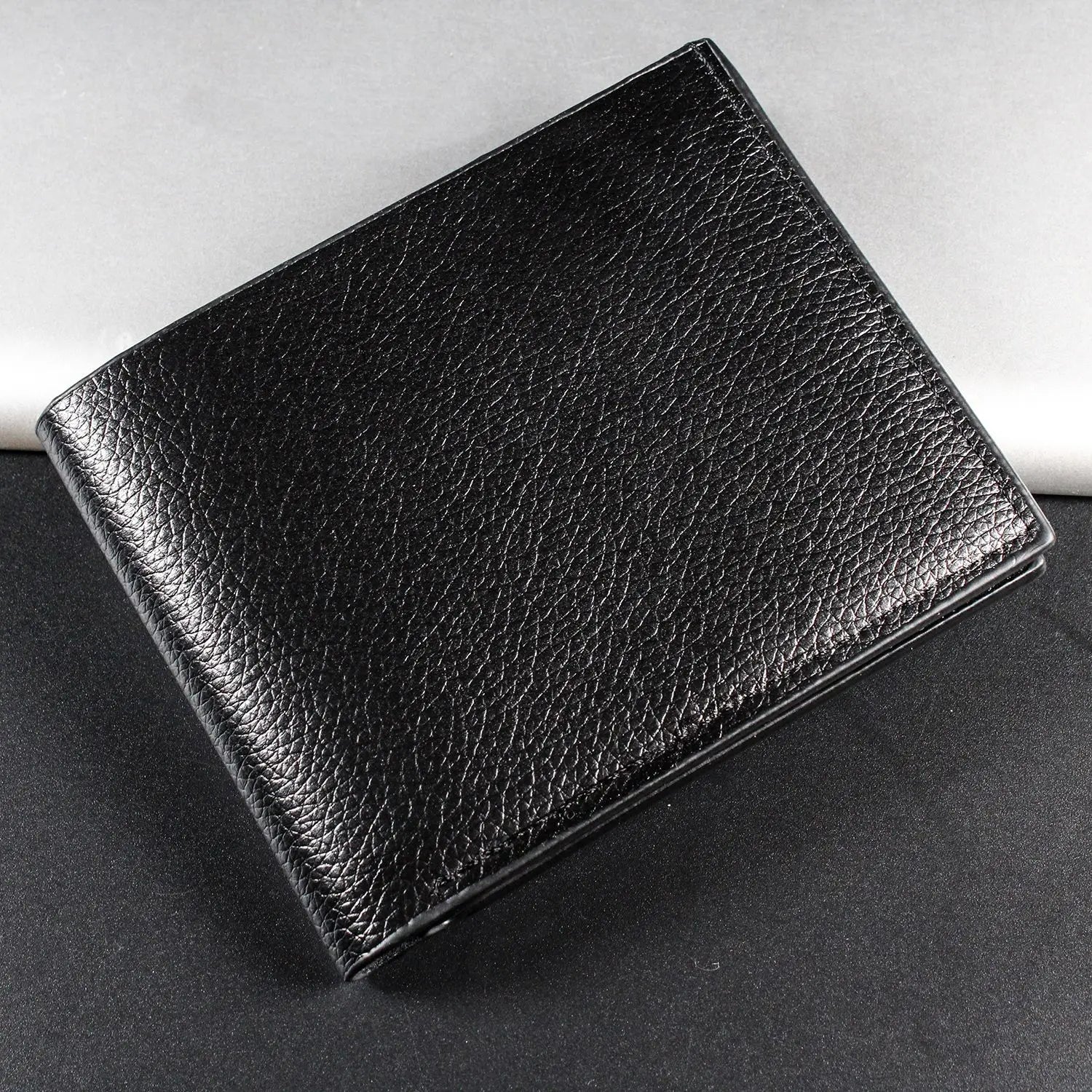 Mens Ultra Thin PU Leather Slim Wallets Luxury Designer with Driving License Holder