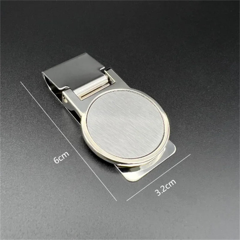 1Pc Stainless Steel Metal Money Clip Creative Banknote Clip Belt Clip Personality Bookmark Clips Wallet Ticket Folder Men Women