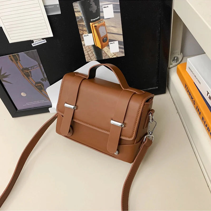 Men's Small Flip Style Shoulder/Crossbody Bag Fashionable PU Leather