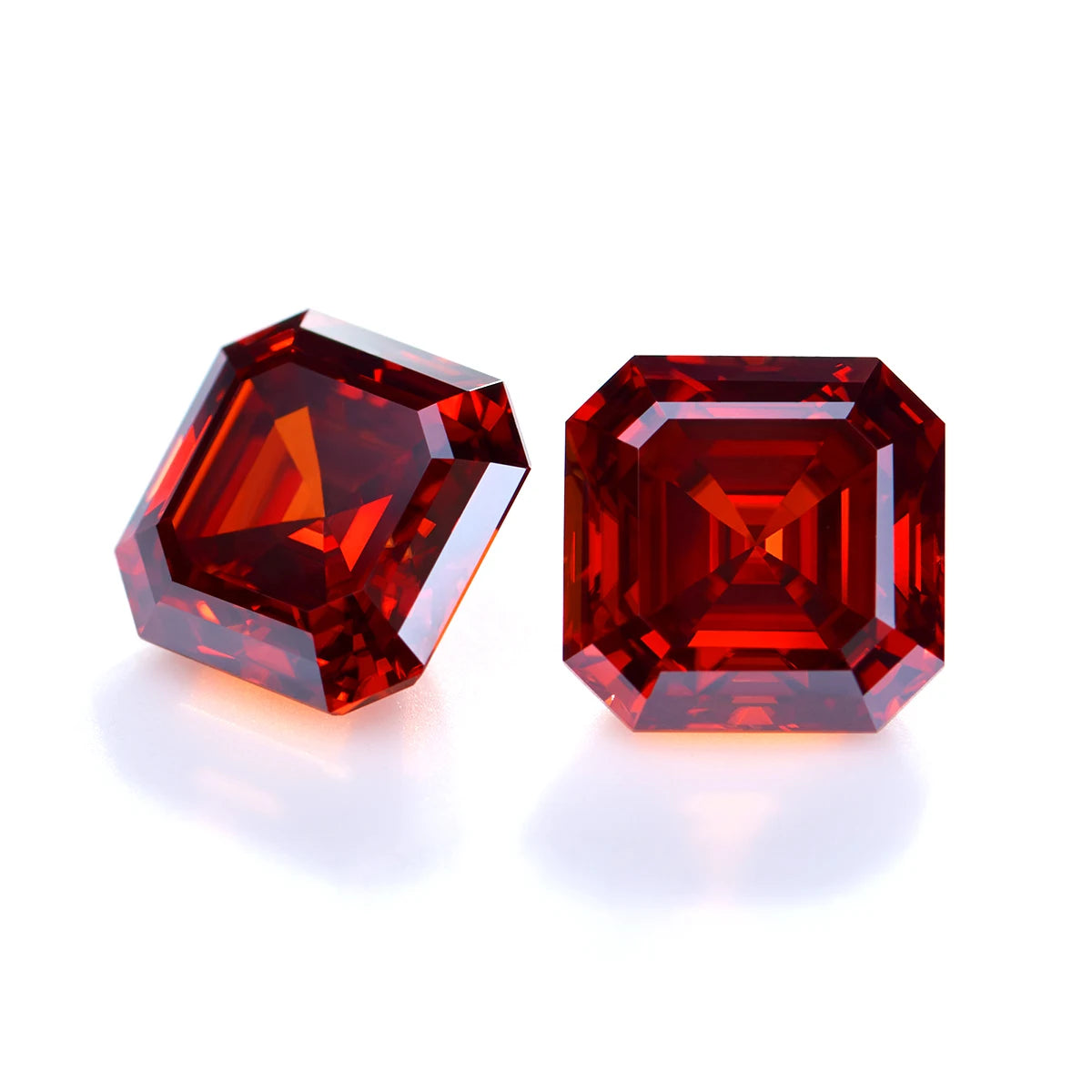 Garnet Red Moissanite Stone 0.5ct-3ct D Color Passes Diamond Tester GRA Certificate