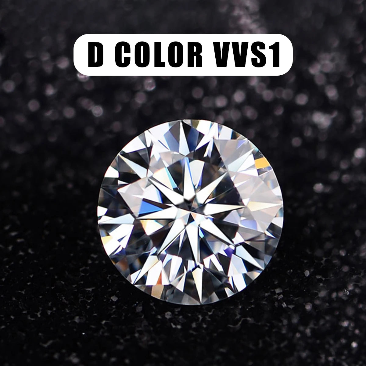 100% Real Loose Moissanite Diamonds VVS1 D Color 0.1ct to 12ct with GRA Certificate Round Excellent Cut