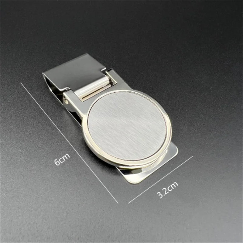 1Pc Stainless Steel Metal Money Clip Creative Banknote Clip Belt Clip Personality Bookmark Clips Wallet Ticket Folder Men Women