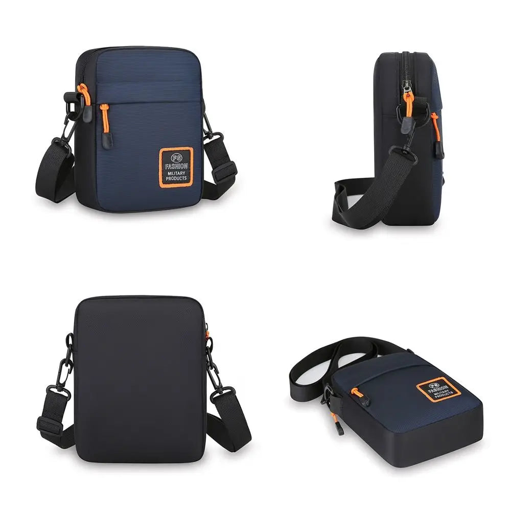 Men's Business Shoulder Bag Casual Man's Messenger Bag Durable Male Handbag Waterproof Oxford Cloth Bag Mini Mobile Phone Bags
