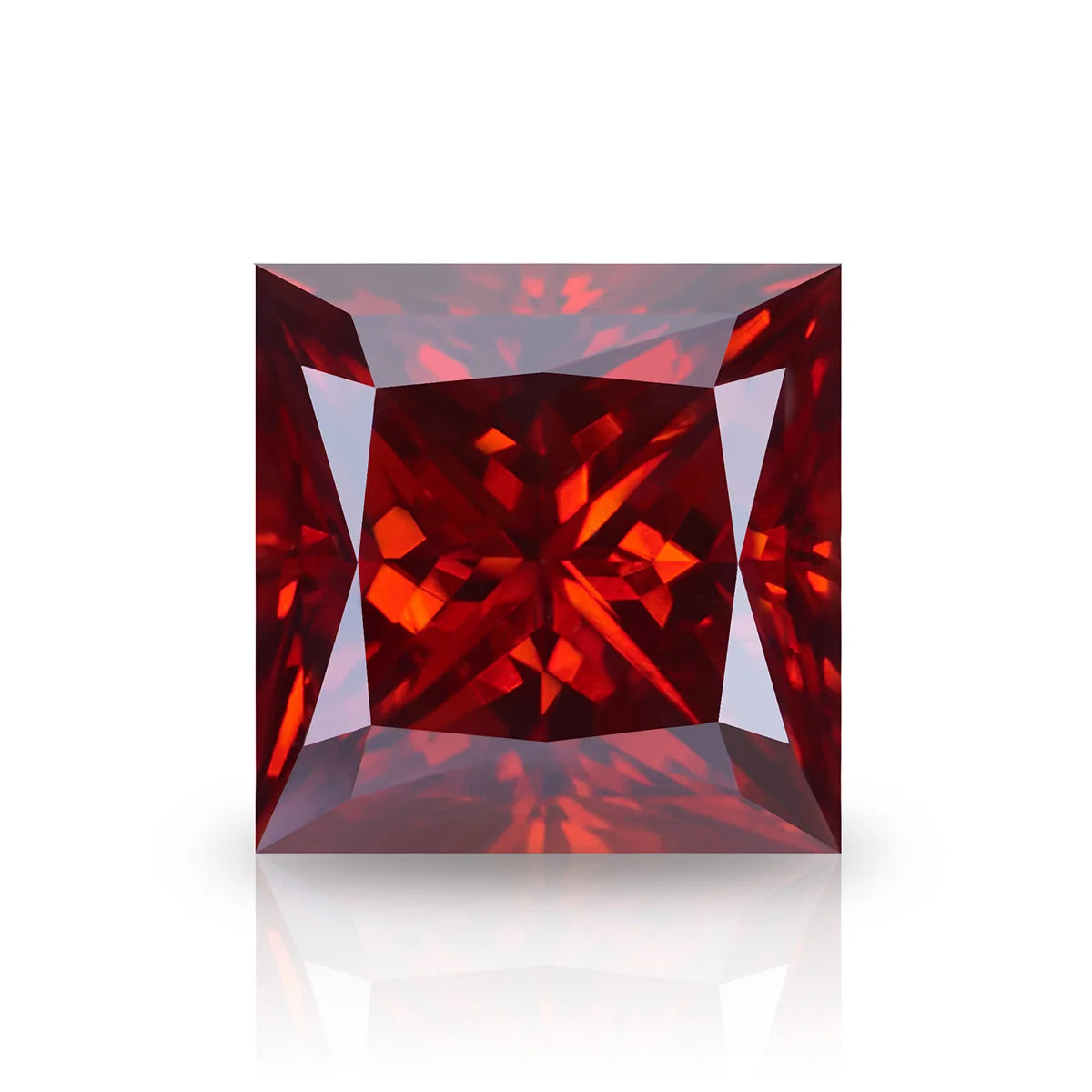 Garnet Red Moissanite Stone 0.5ct-3ct D Color Passes Diamond Tester GRA Certificate